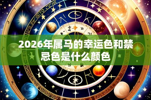 2026年属马的幸运色和禁忌色是什么颜色