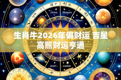 生肖牛2026年偏财运 吉星高照财运亨通