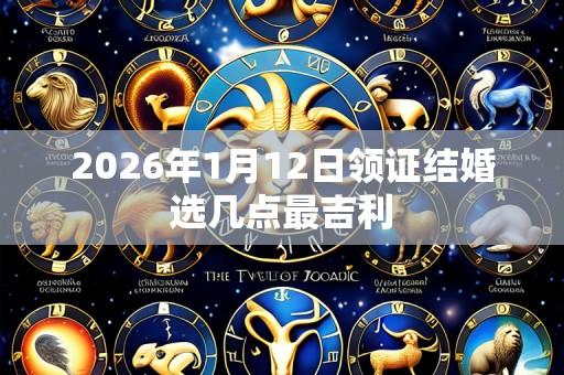 2026年1月12日领证结婚选几点最吉利
