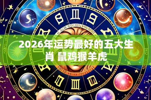 2026年运势最好的五大生肖 鼠鸡猴羊虎