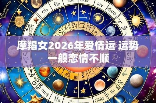 摩羯女2026年爱情运 运势一般恋情不顺