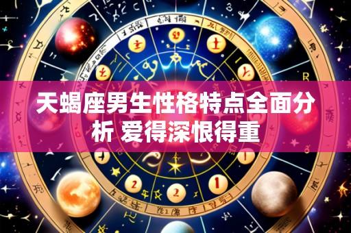 天蝎座男生性格特点全面分析 爱得深恨得重