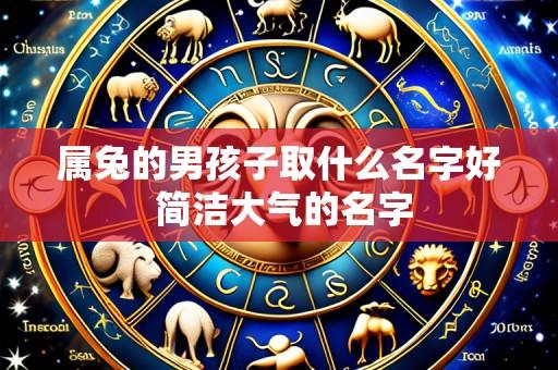 属兔的男孩子取什么名字好 简洁大气的名字
