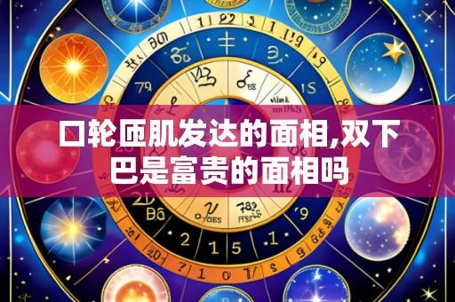 口轮匝肌发达的面相,双下巴是富贵的面相吗