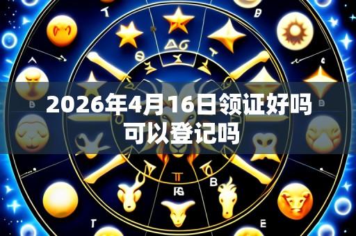 2026年4月16日领证好吗 可以登记吗