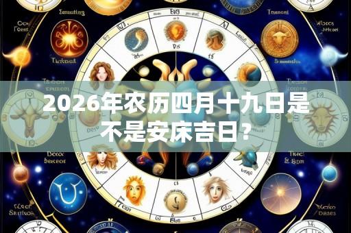 2026年农历四月十九日是不是安床吉日?