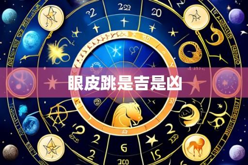 眼皮跳是吉是凶