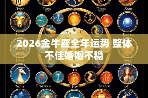 2026金牛座全年运势 整体不佳婚姻不稳
