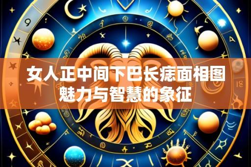 女人正中间下巴长痣面相图魅力与智慧的象征