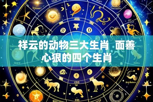 祥云的动物三大生肖  面善心狠的四个生肖
