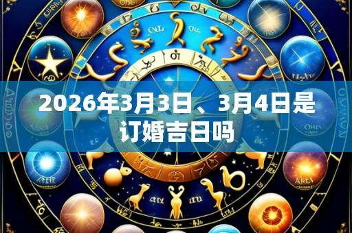 2026年3月3日、3月4日是订婚吉日吗