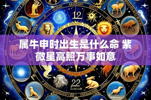 属牛申时出生是什么命 紫微星高照万事如意