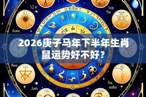 2026庚子马年下半年生肖鼠运势好不好?