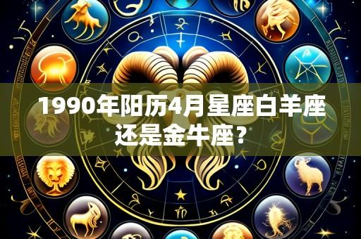 1990年阳历4月星座白羊座还是金牛座?