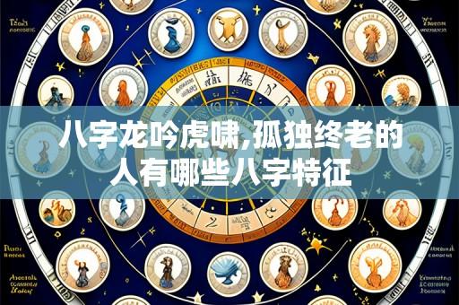 八字龙吟虎啸,孤独终老的人有哪些八字特征