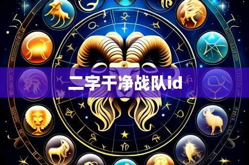 二字干净战队id