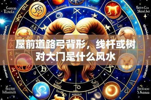 屋前道路弓背形，线杆或树对大门是什么风水