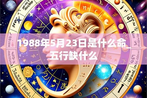 1988年5月23日是什么命_五行缺什么