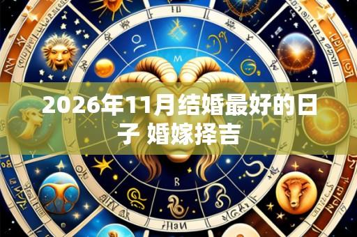 2026年11月结婚最好的日子 婚嫁择吉