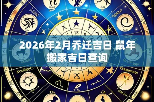 2026年2月乔迁吉日 鼠年搬家吉日查询