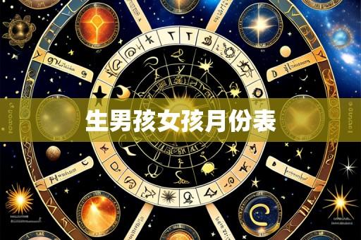 生男孩女孩月份表