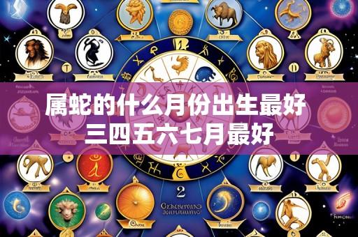 属蛇的什么月份出生最好 三四五六七月最好