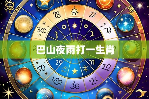 巴山夜雨打一生肖