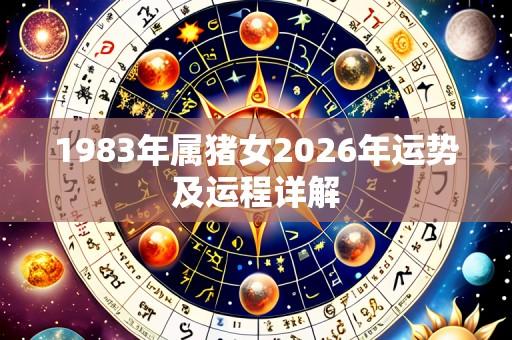 1983年属猪女2026年运势及运程详解