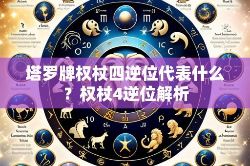 塔罗牌权杖四逆位代表什么?权杖4逆位解析