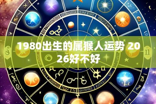 1980出生的属猴人运势 2026好不好