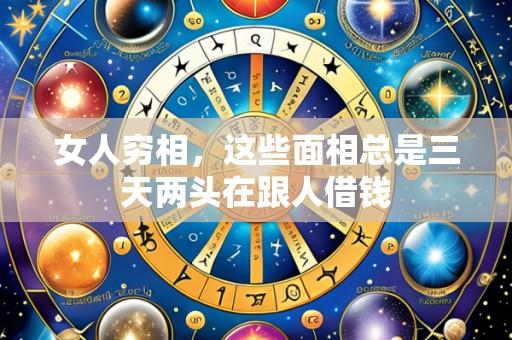 女人穷相，这些面相总是三天两头在跟人借钱