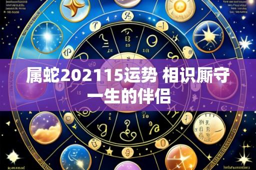 属蛇202115运势 相识厮守一生的伴侣