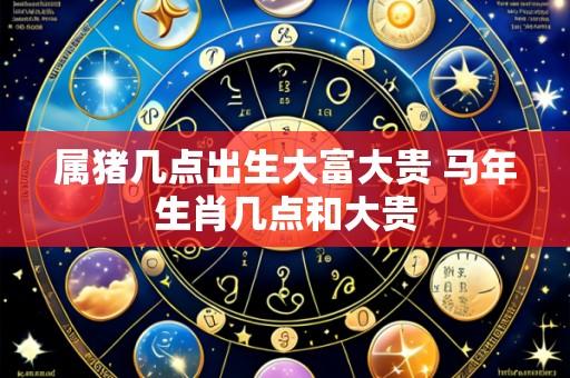 属猪几点出生大富大贵 马年生肖几点和大贵