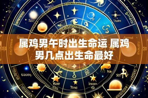 属鸡男午时出生命运 属鸡男几点出生命最好