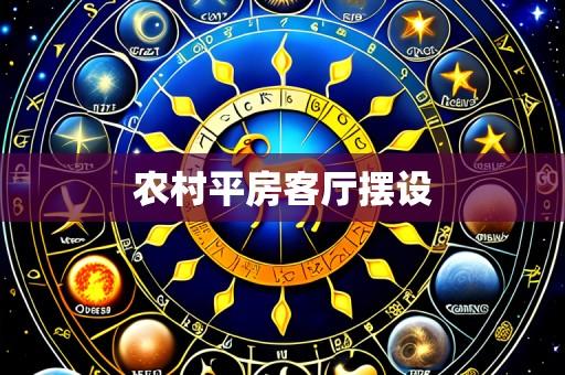 农村平房客厅摆设