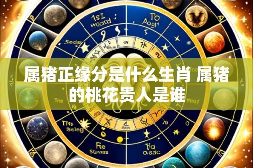 属猪正缘分是什么生肖 属猪的桃花贵人是谁