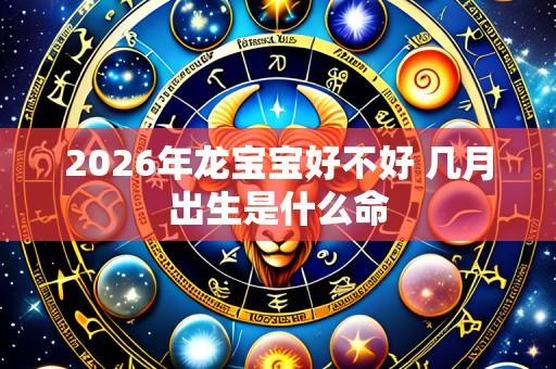 2026年龙宝宝好不好 几月出生是什么命