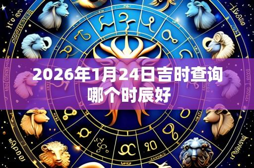 2026年1月24日吉时查询 哪个时辰好