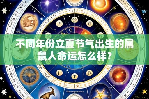 不同年份立夏节气出生的属鼠人命运怎么样?