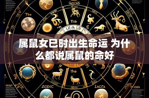 属鼠女巳时出生命运 为什么都说属鼠的命好