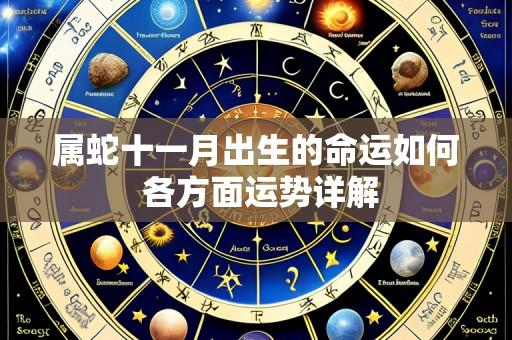 属蛇十一月出生的命运如何 各方面运势详解