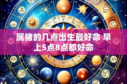 属猪的几点出生最好命 早上5点8点都好命