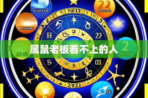 属鼠老板看不上的人