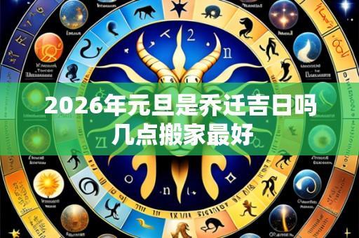 2026年元旦是乔迁吉日吗 几点搬家最好
