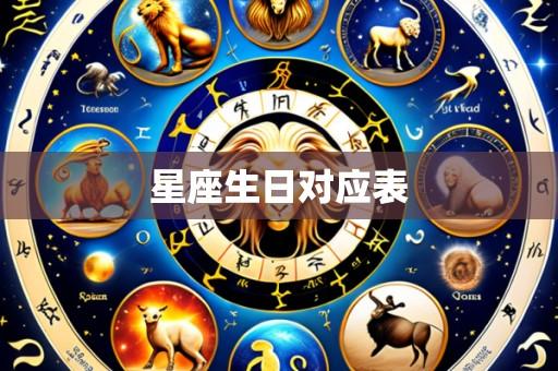 星座生日对应表