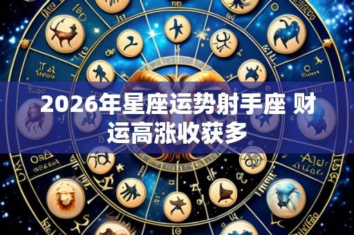 2026年星座运势射手座 财运高涨收获多