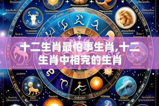 十二生肖最怕事生肖,十二生肖中相克的生肖