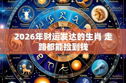 2026年财运发达的生肖 走路都能捡到钱