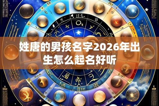 姓唐的男孩名字2026年出生怎么起名好听
