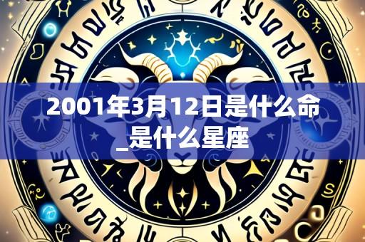 2001年3月12日是什么命_是什么星座